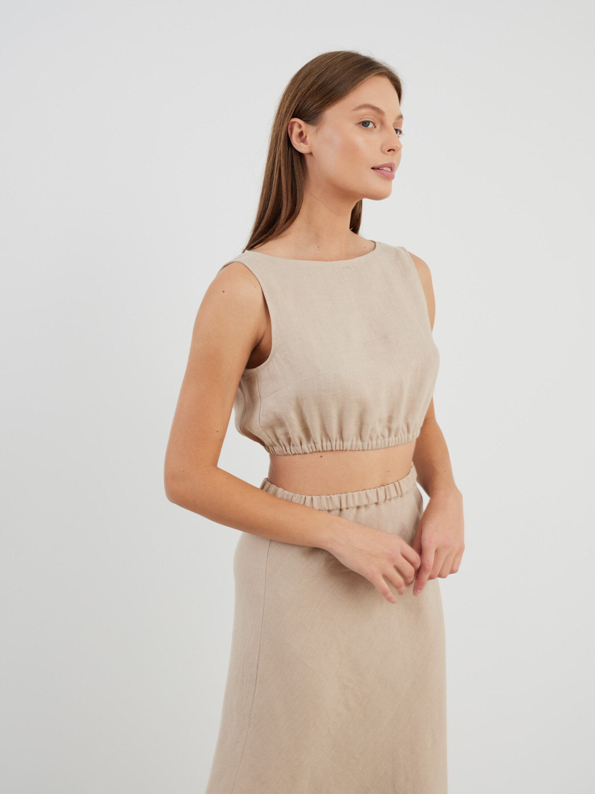 ETHNA Linen Tank Top - Image 4