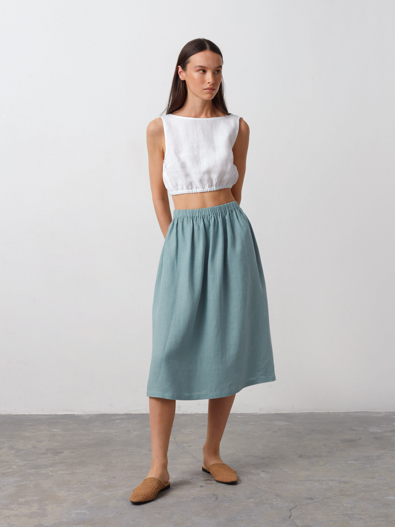 ETHNA Linen Tank Top - Image 5