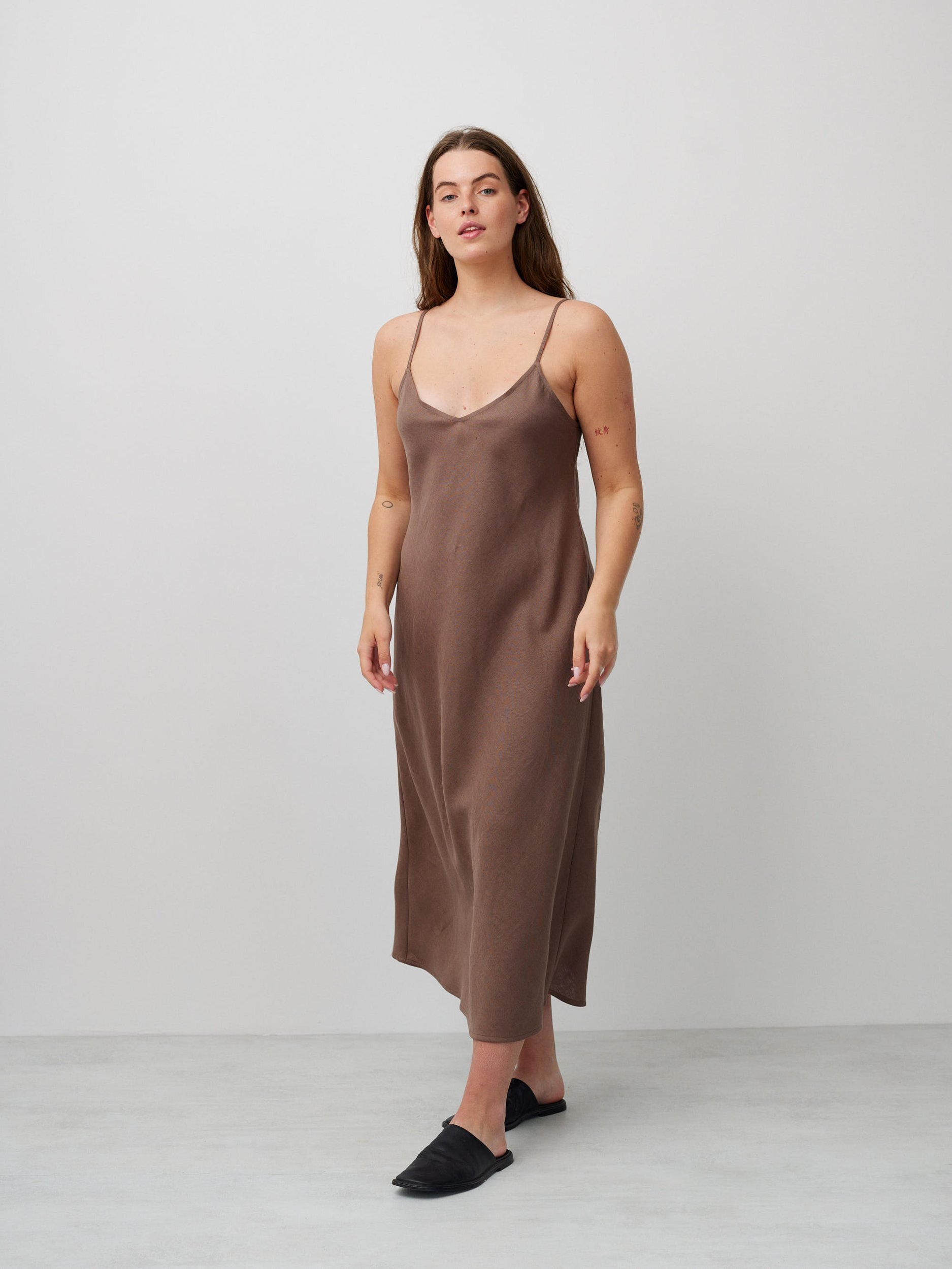 FREJA Linen Slip Dress - Image 2