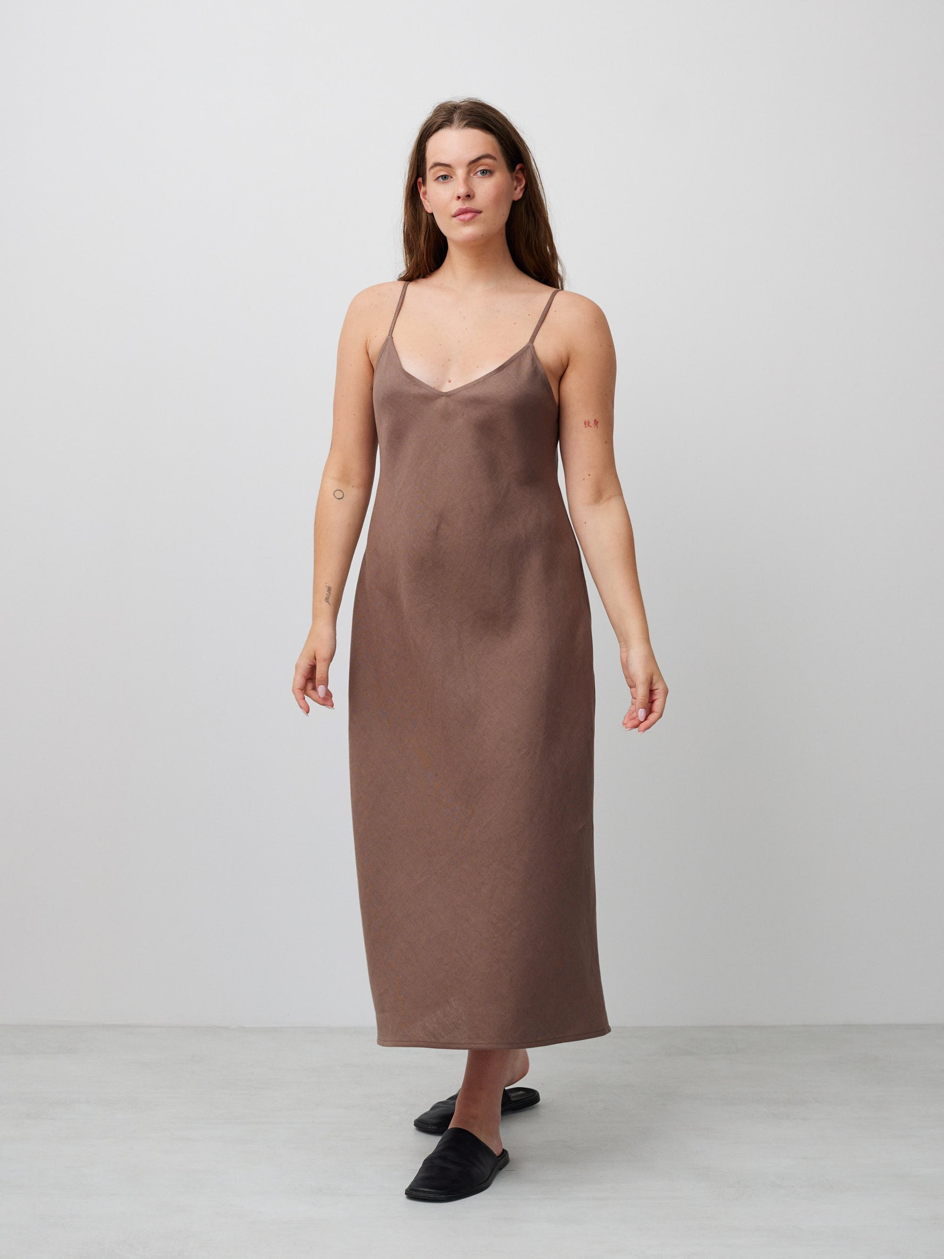 FREJA Linen Slip Dress - Image 4