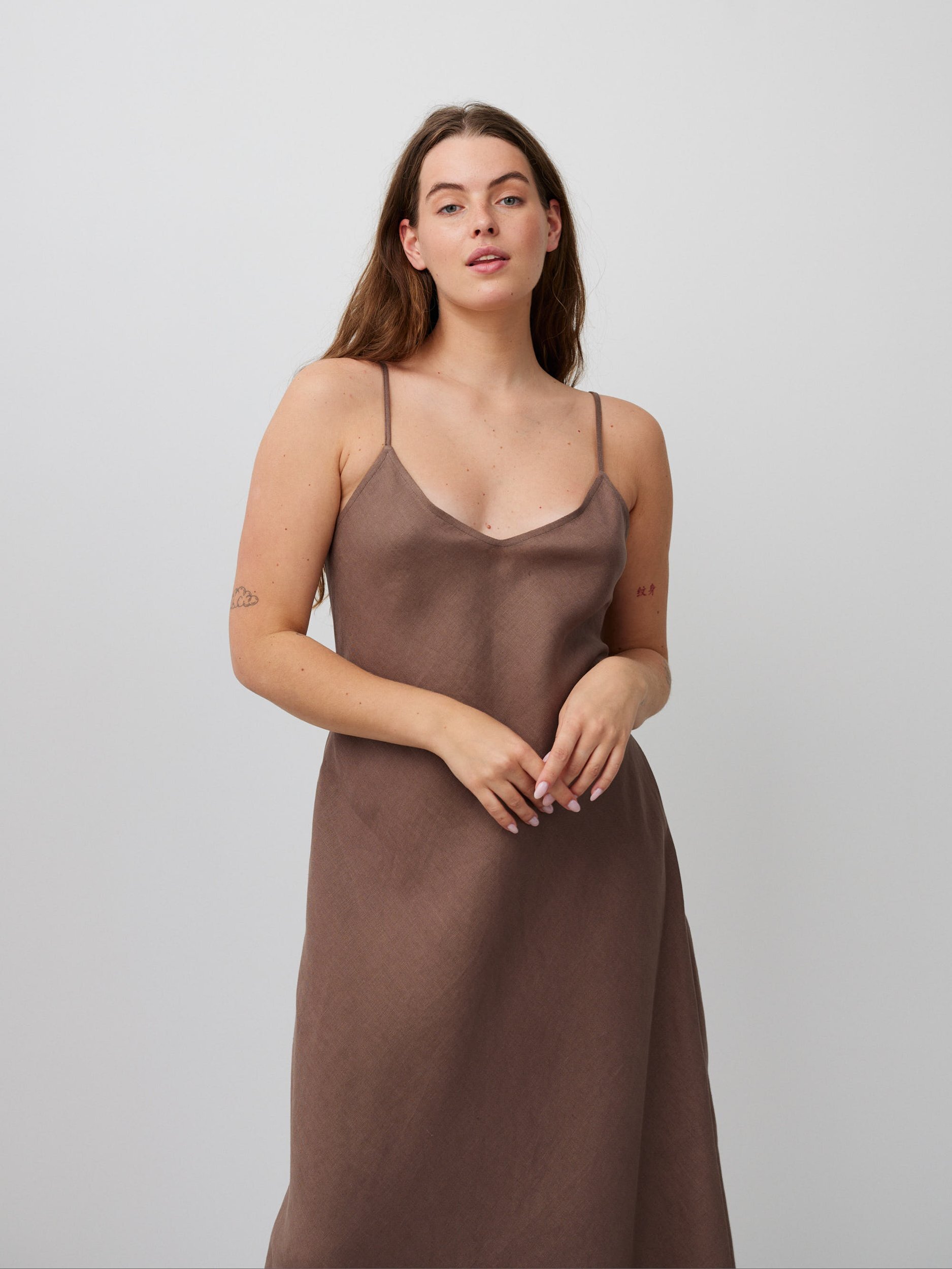 FREJA Linen Slip Dress - Image 5