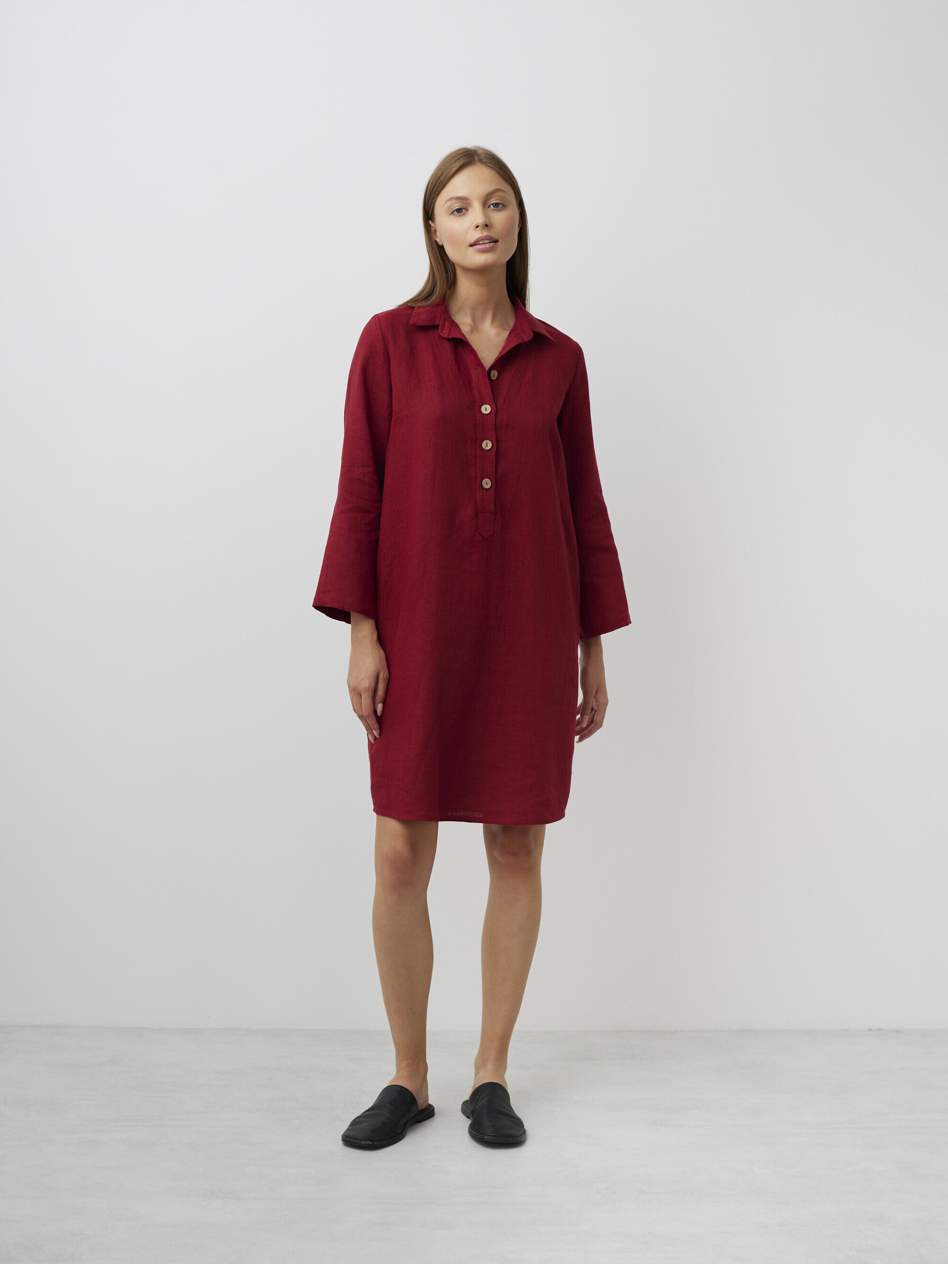 GIANNA Linen Tunic Dress - Image 1