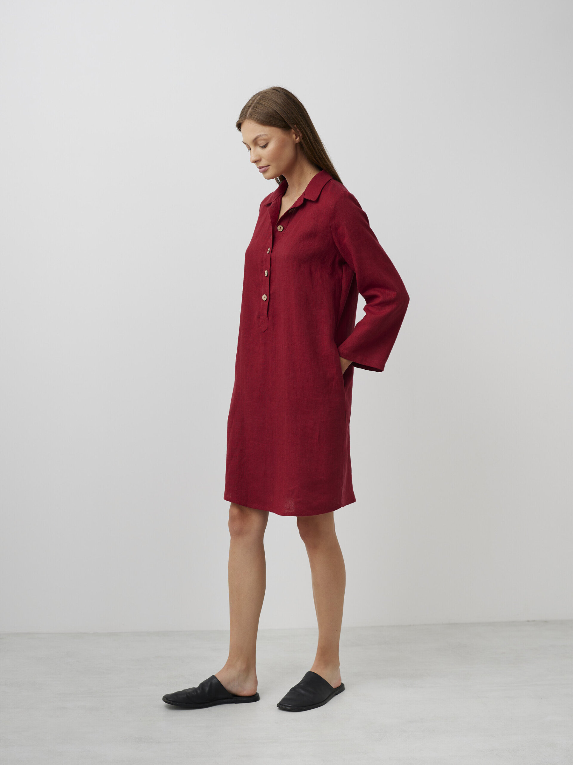 GIANNA Linen Tunic Dress - Image 3