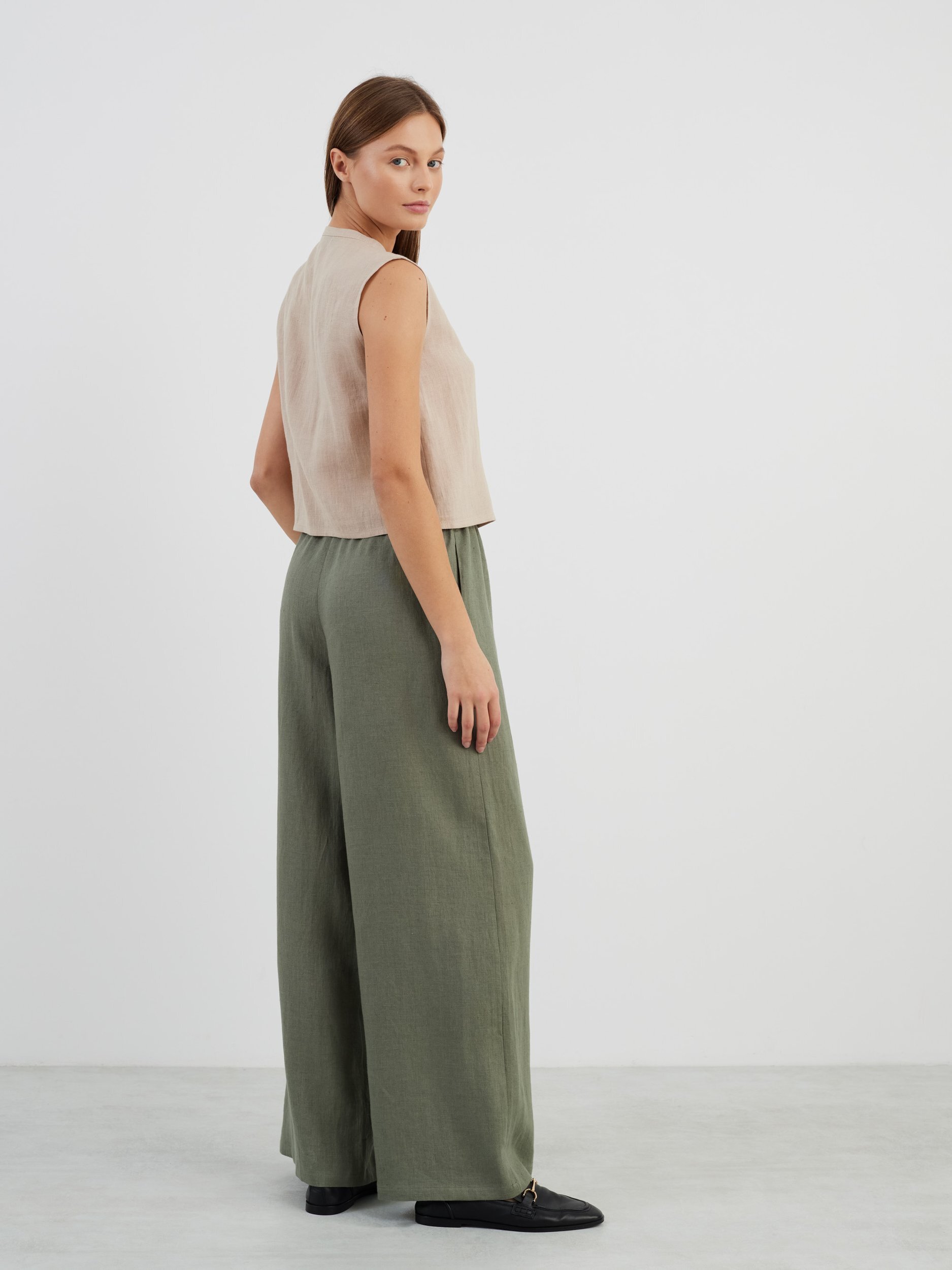 HEIDI Tie Front Linen Top - Image 6