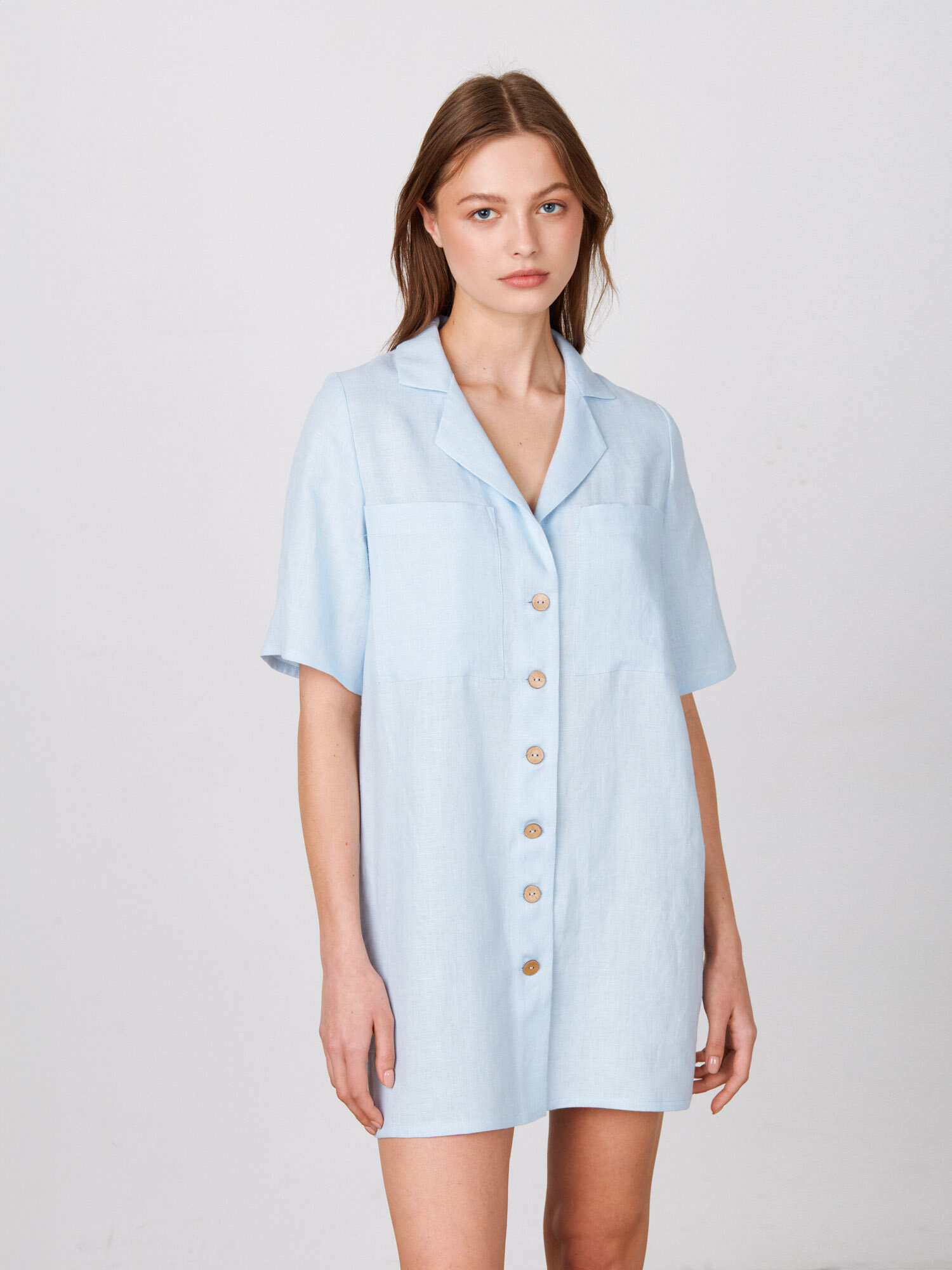IDA Linen Shirt Dress - Image 4