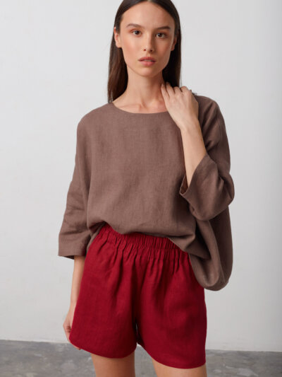 ISLA Elastic Linen Shorts