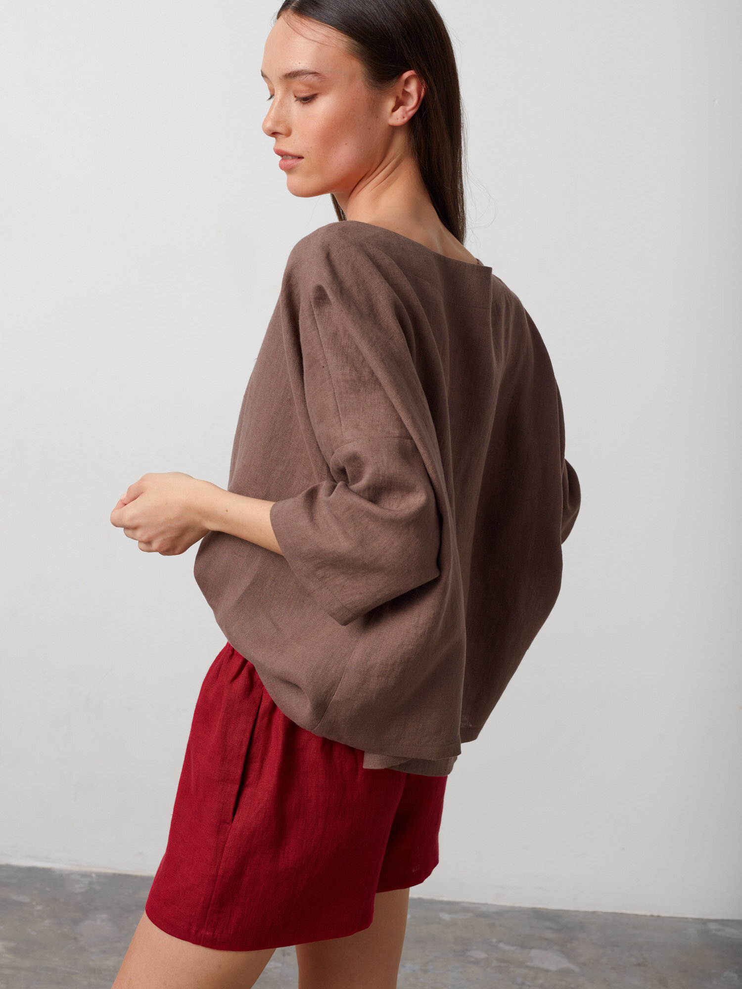 ISLA Elastic Linen Shorts - Image 5