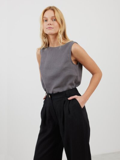 JAMES Linen Tailored Pants