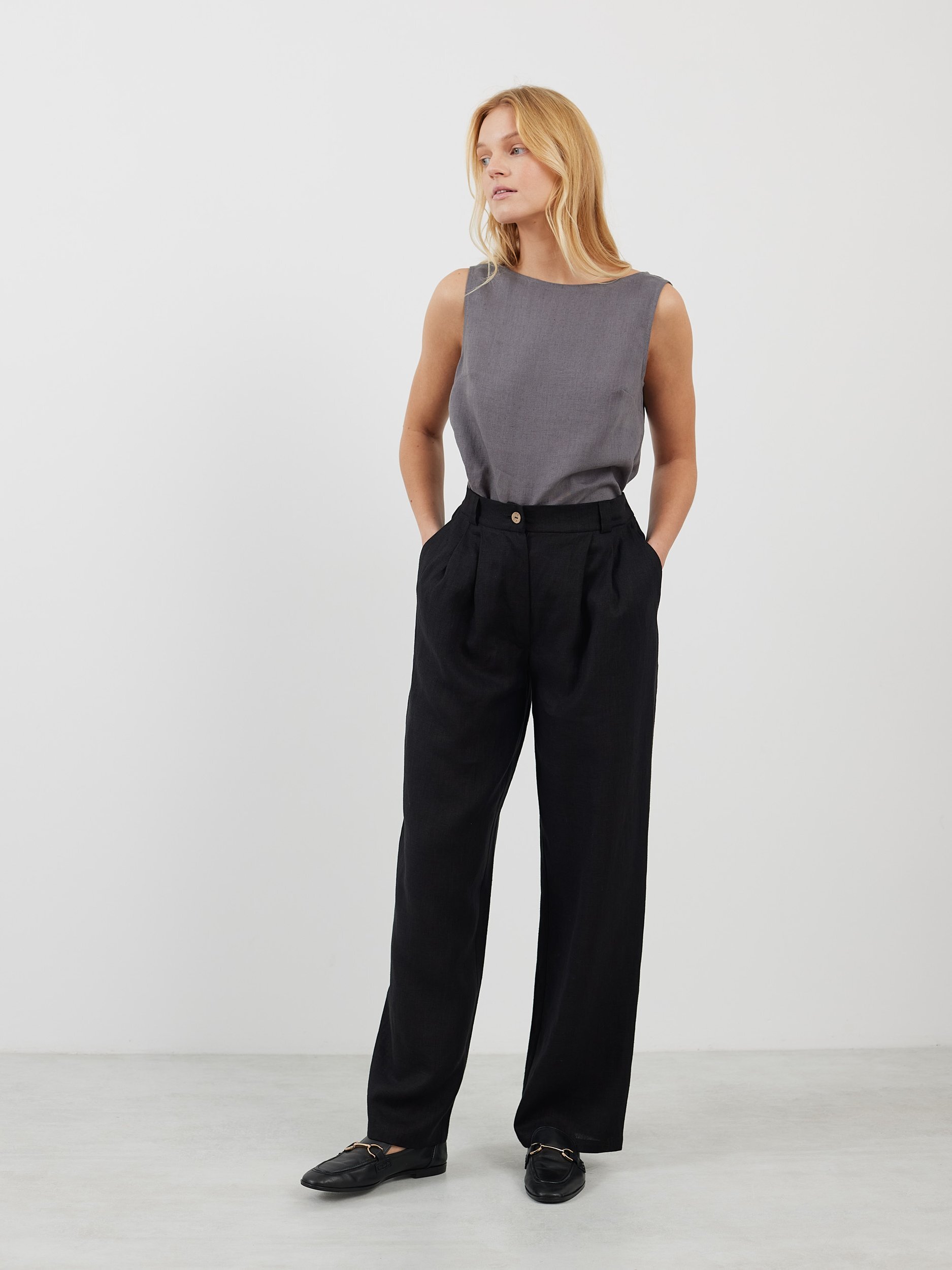 JAMES Linen Tailored Pants - Image 3