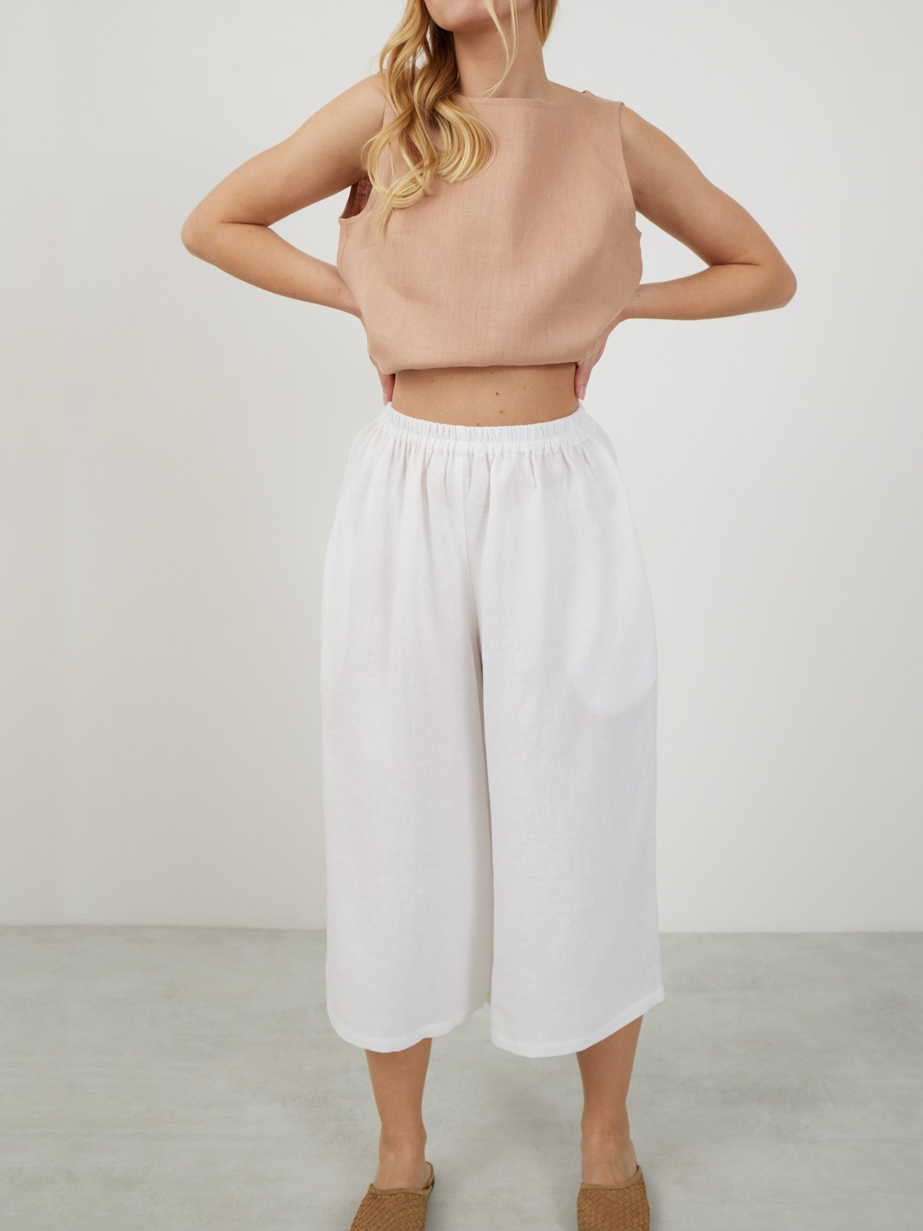 JAYDEN Linen Culottes - Image 1