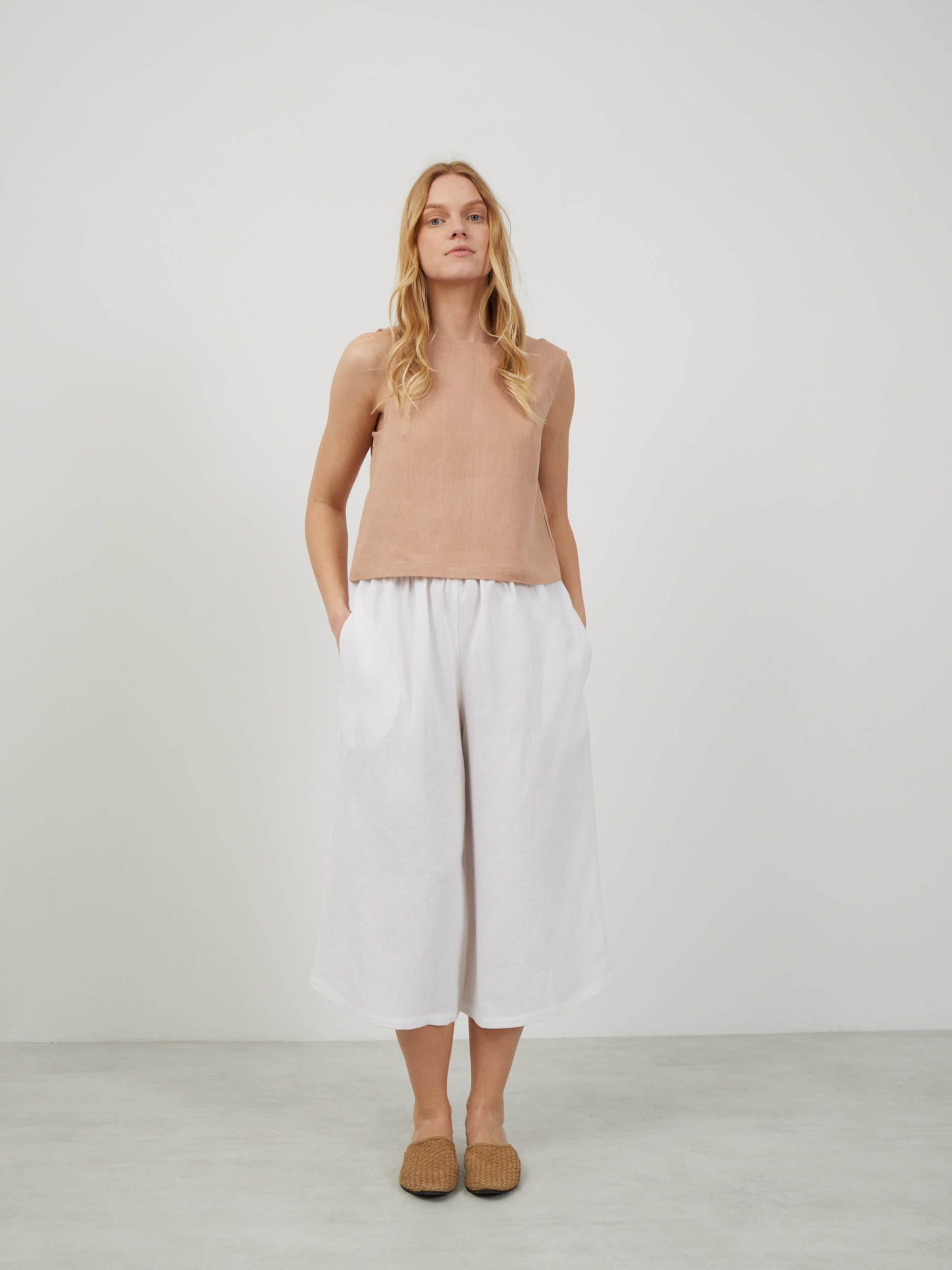 JAYDEN Linen Culottes - Image 5