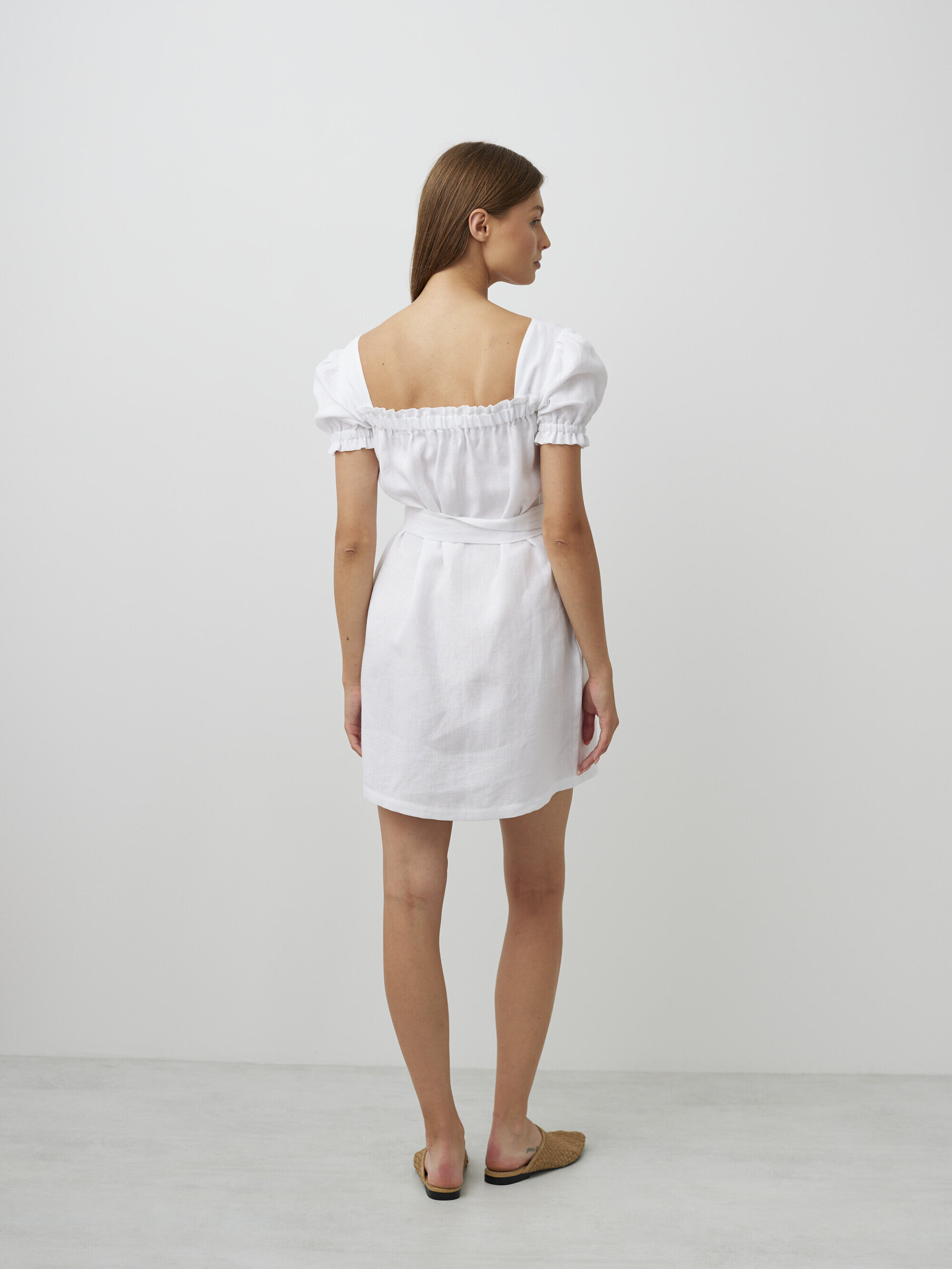 JULY Button Front Linen Dress - Image 5
