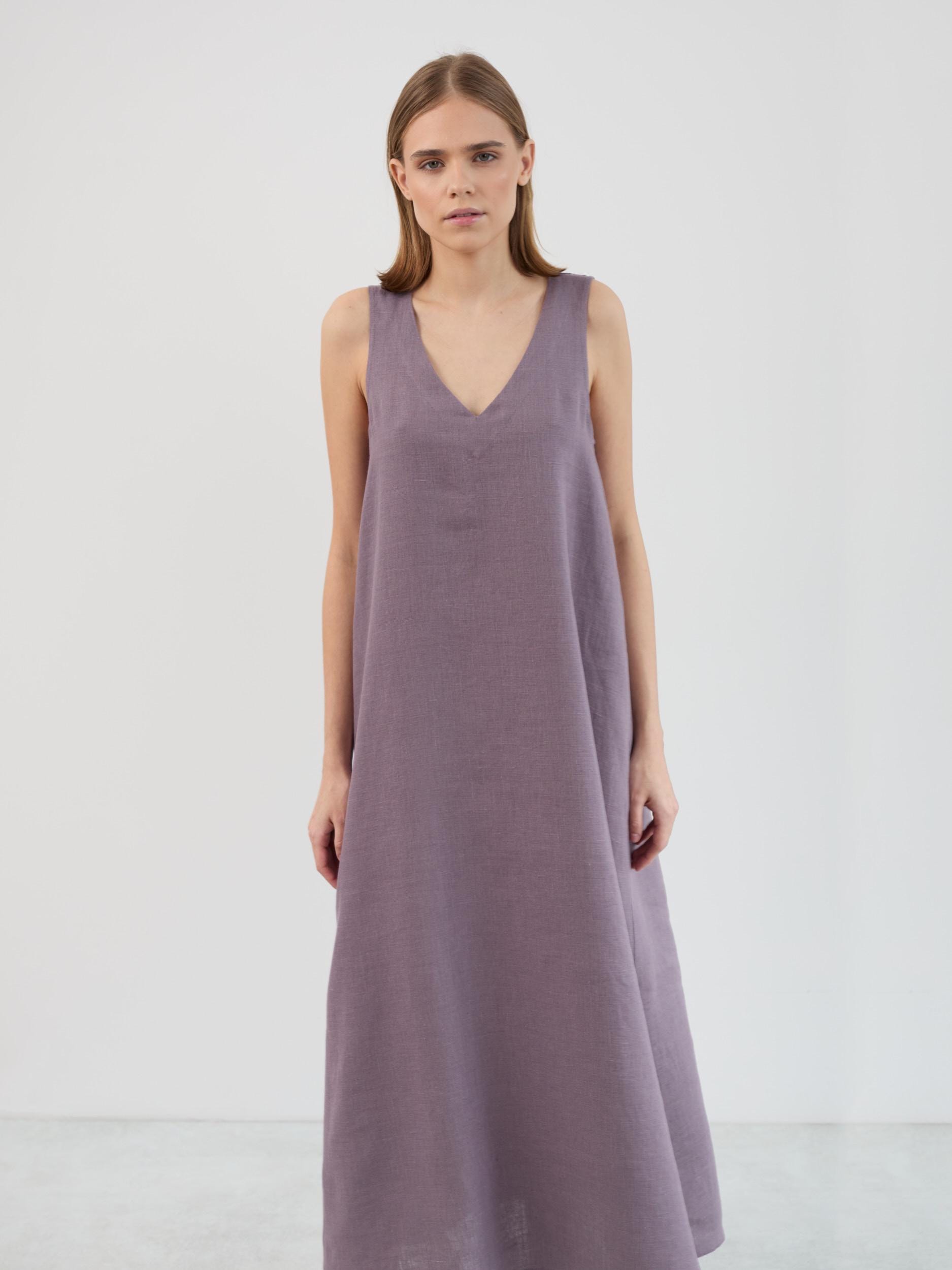 Linen Maxi Dress Sleeveless Lanav - Image 6