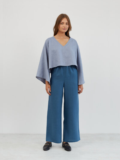 Linen Palazzo Wide Leg Pants ARVEN