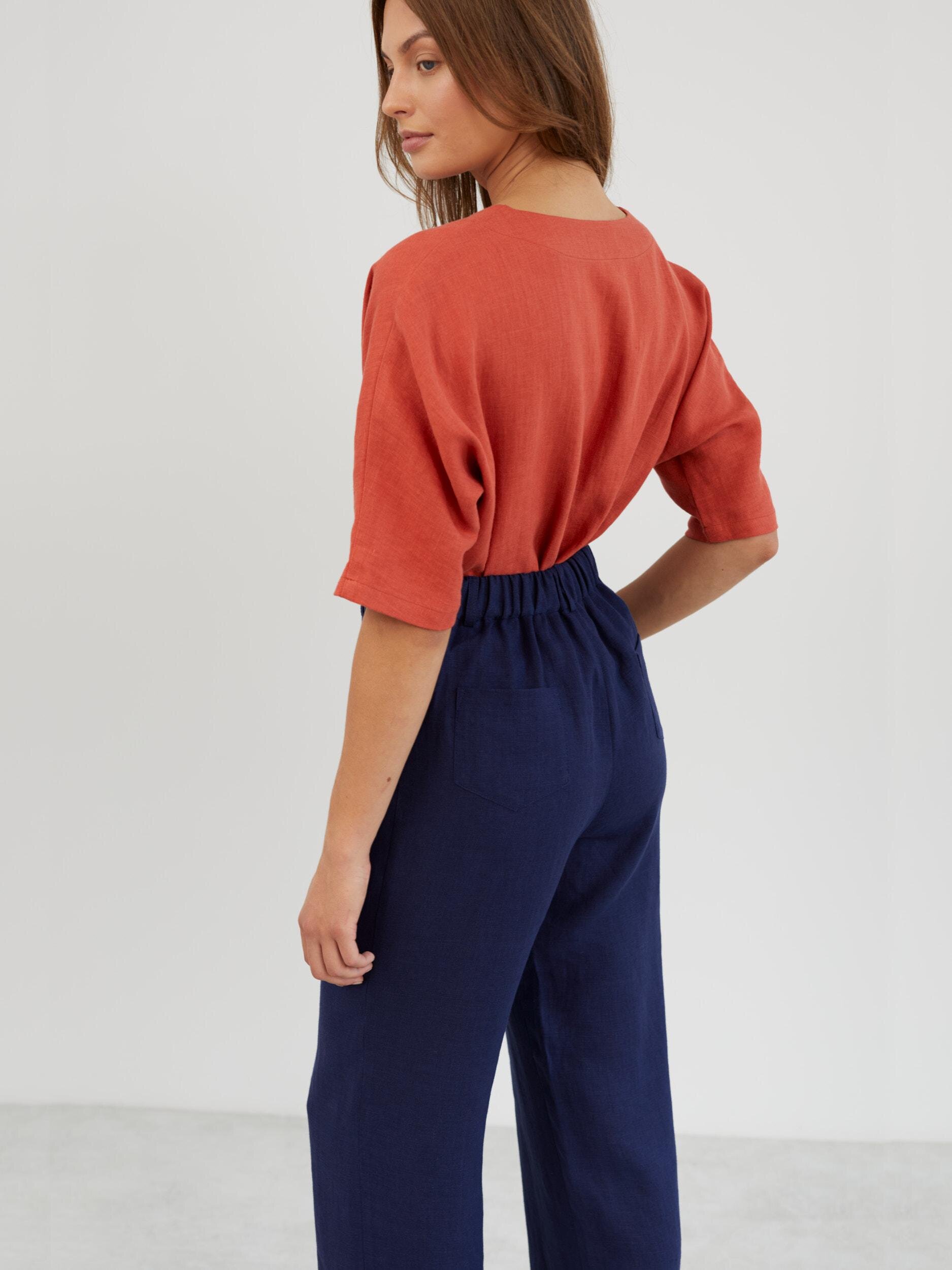 Linen Tailored Straight Leg Pants JOEL - Image 5