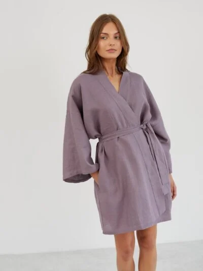 Linen Wrap Robe ATHENA