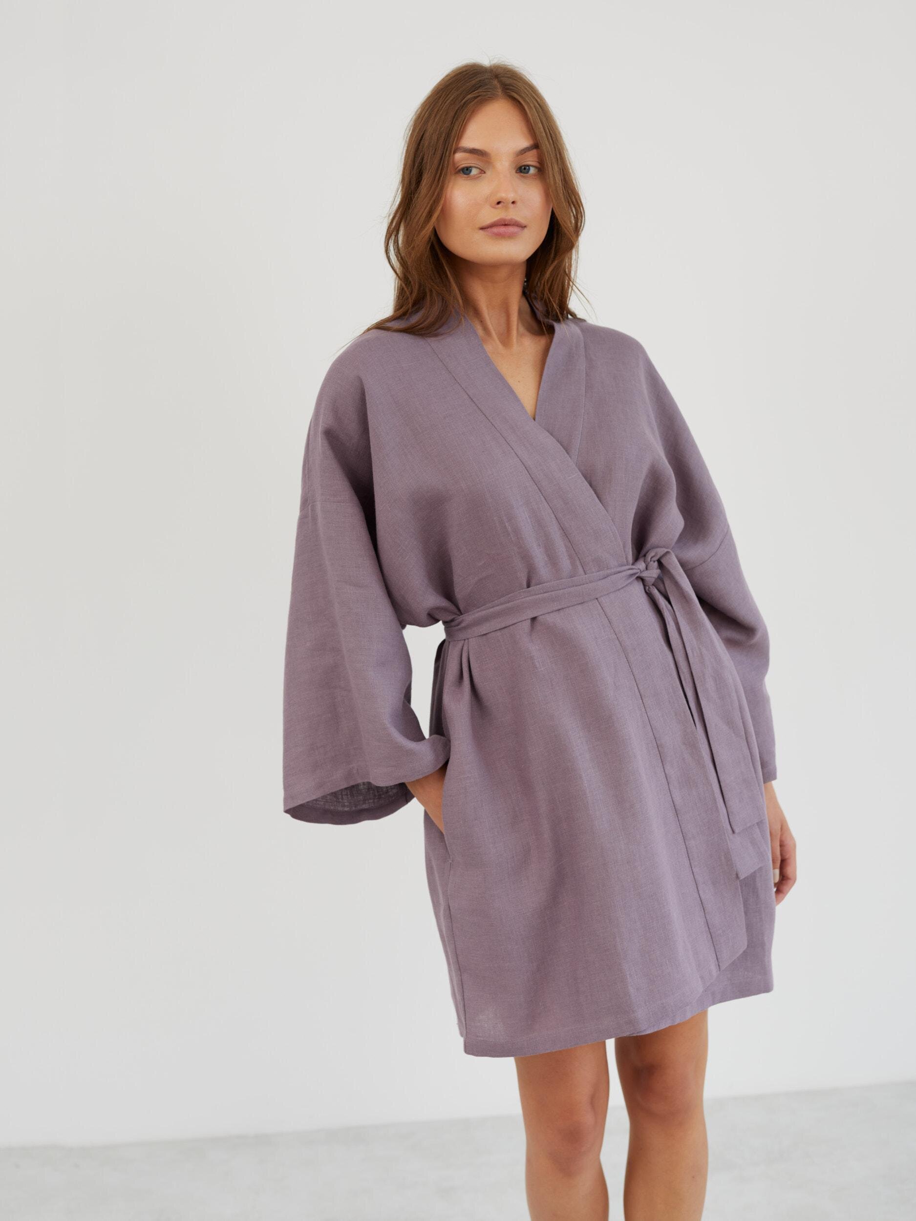Linen Wrap Robe ATHENA - Image 1