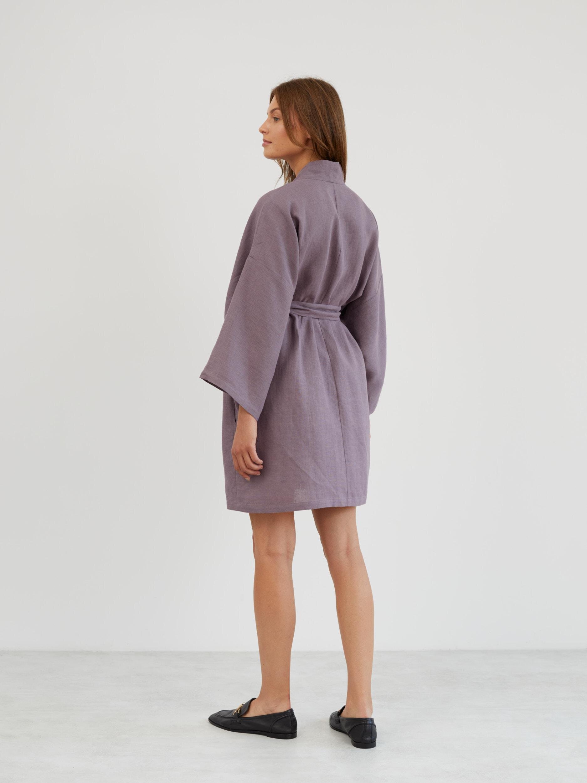 Linen Wrap Robe ATHENA - Image 5