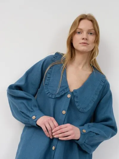 MELODY Linen Shirt Dress