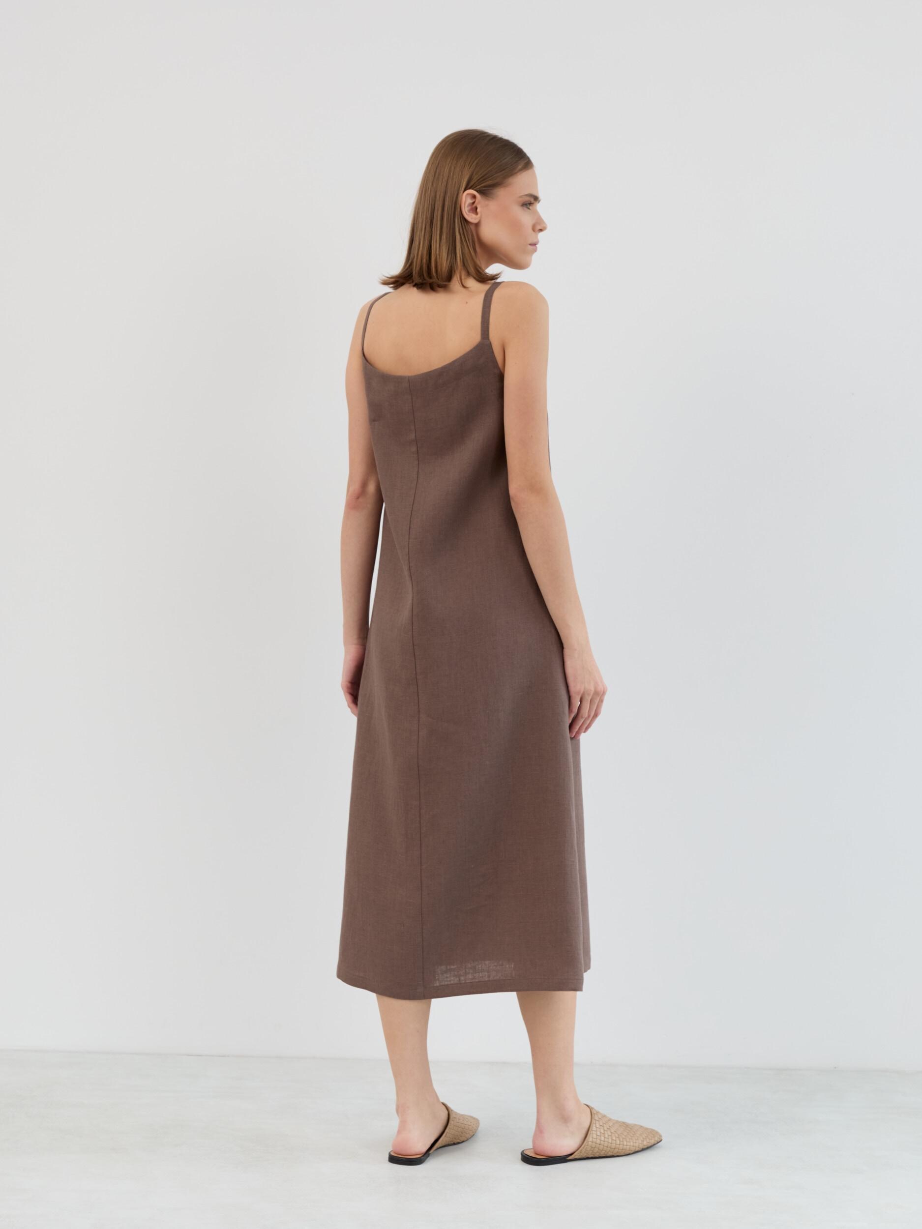 Linen Midi Dress Button Down Amara - Image 6