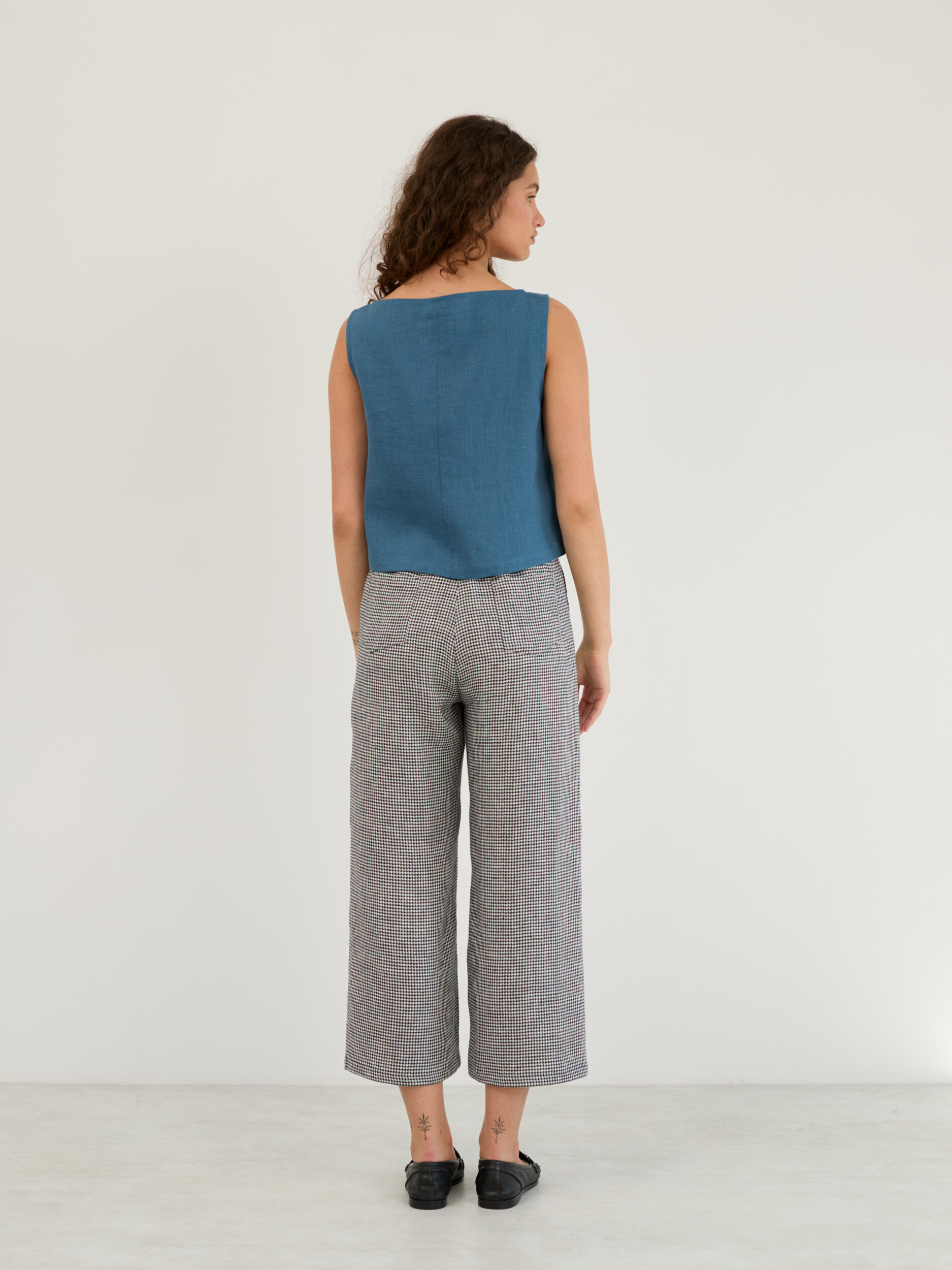 Linen Cropped Tank Top SONATE - Image 6