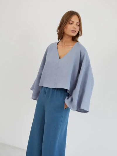 Oversized Linen Kimono Top BONNIE