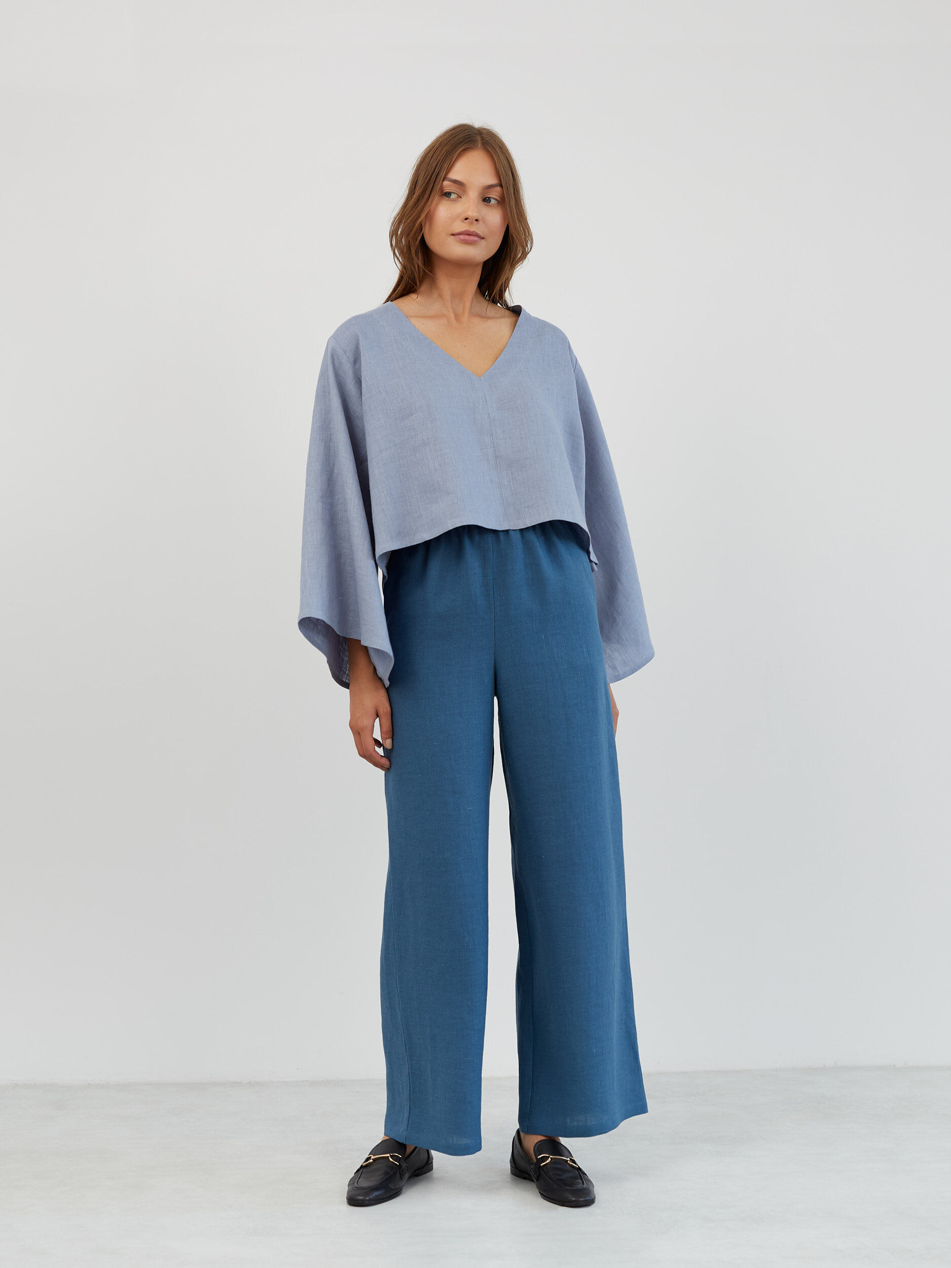 Oversized Linen Kimono Top BONNIE - Image 5