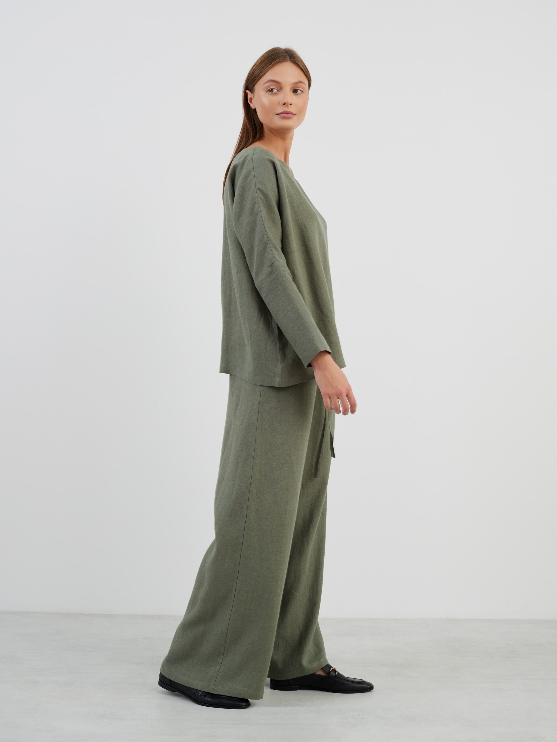 LUCAS Wide Leg Linen Pants - Image 3