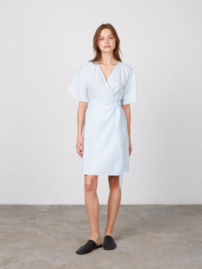MARY Linen Wrap Dress