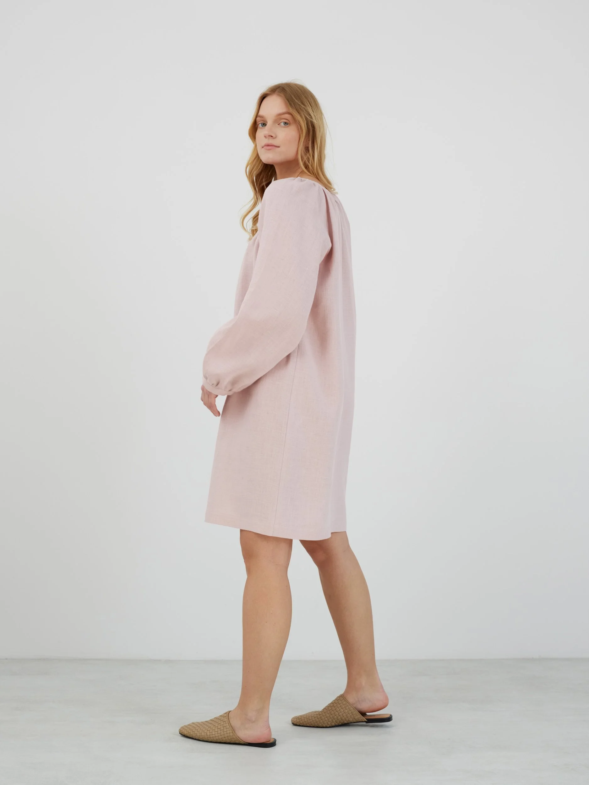 Image 6 of MIA Linen Dress in Apple Blossom from Love and Confuse