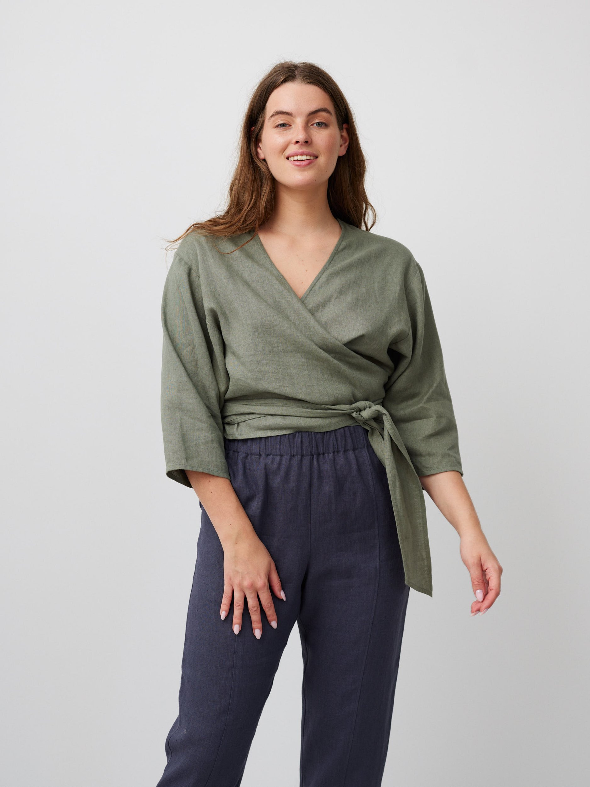 OLIVER High Waisted Linen Pants - Image 3