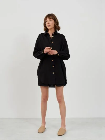 Oversized Linen Shirt PINE