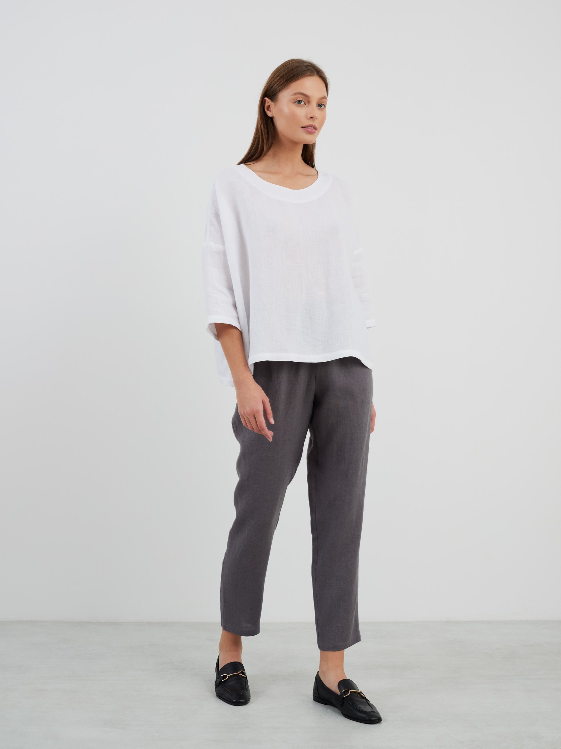 RAVEN Tapered Linen Pants - Image 3