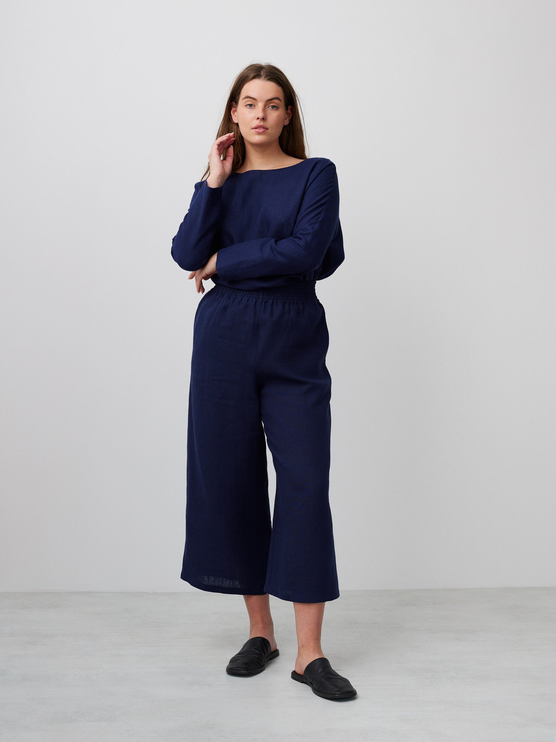 RILEY High Waisted Linen Pants - Image 2