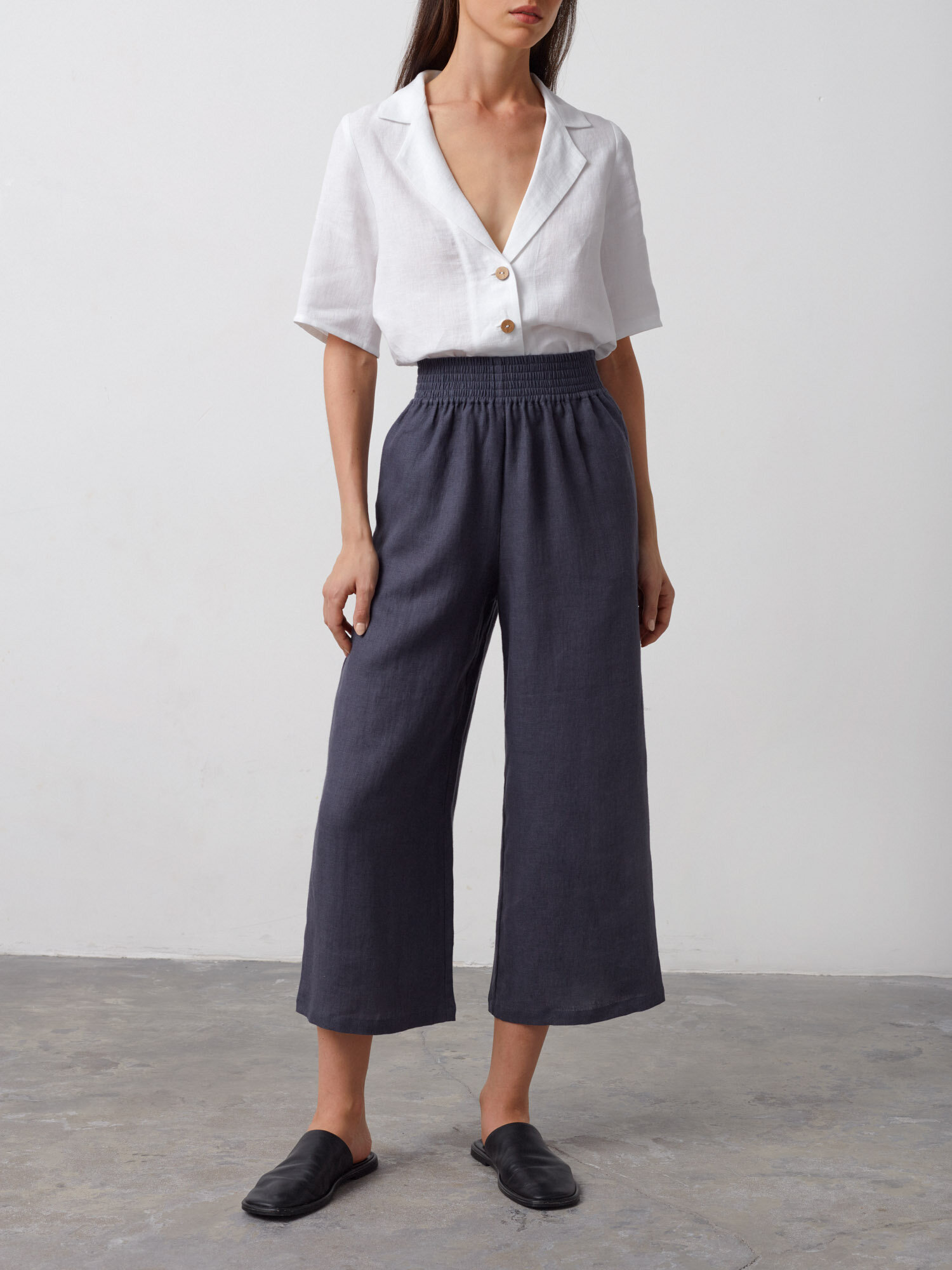 RILEY Wide Leg Linen Pants - Image 3