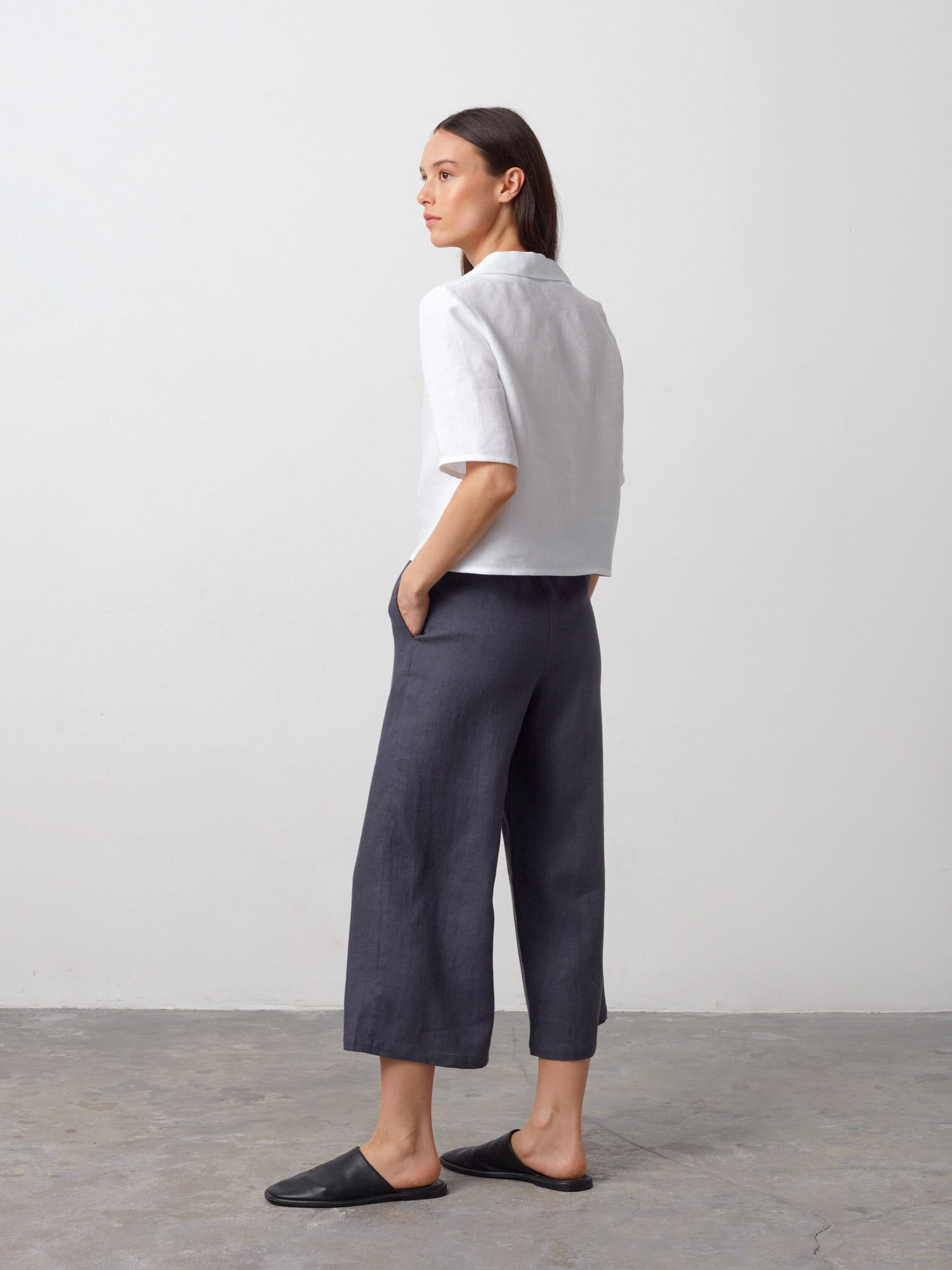RILEY Wide Leg Linen Pants - Image 5