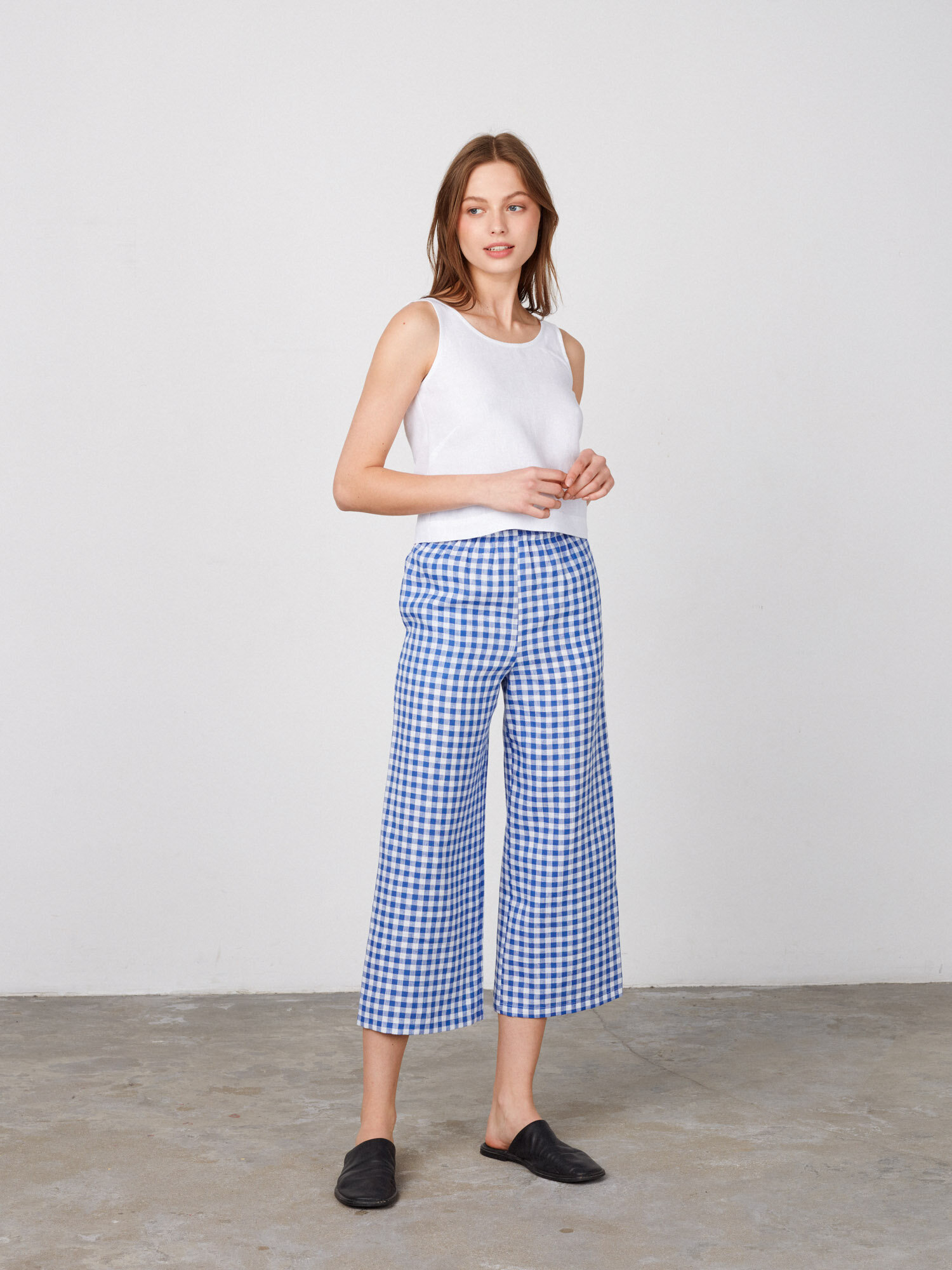 RILEY Wide Leg Linen Pants - Image 1