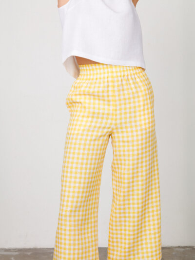 RILEY Wide Leg Linen Pants