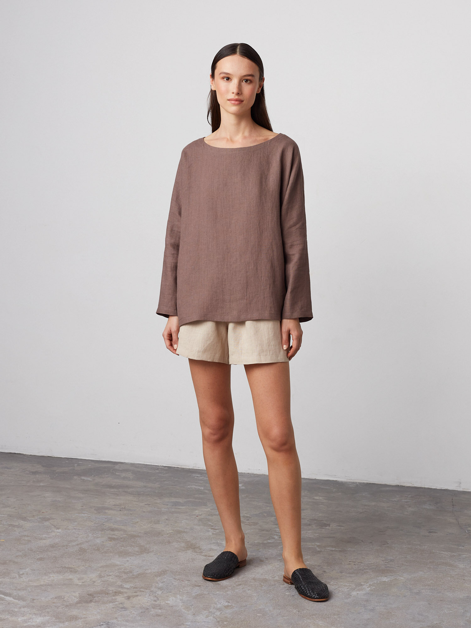 RUMI Long Sleeve Linen Top - Image 2