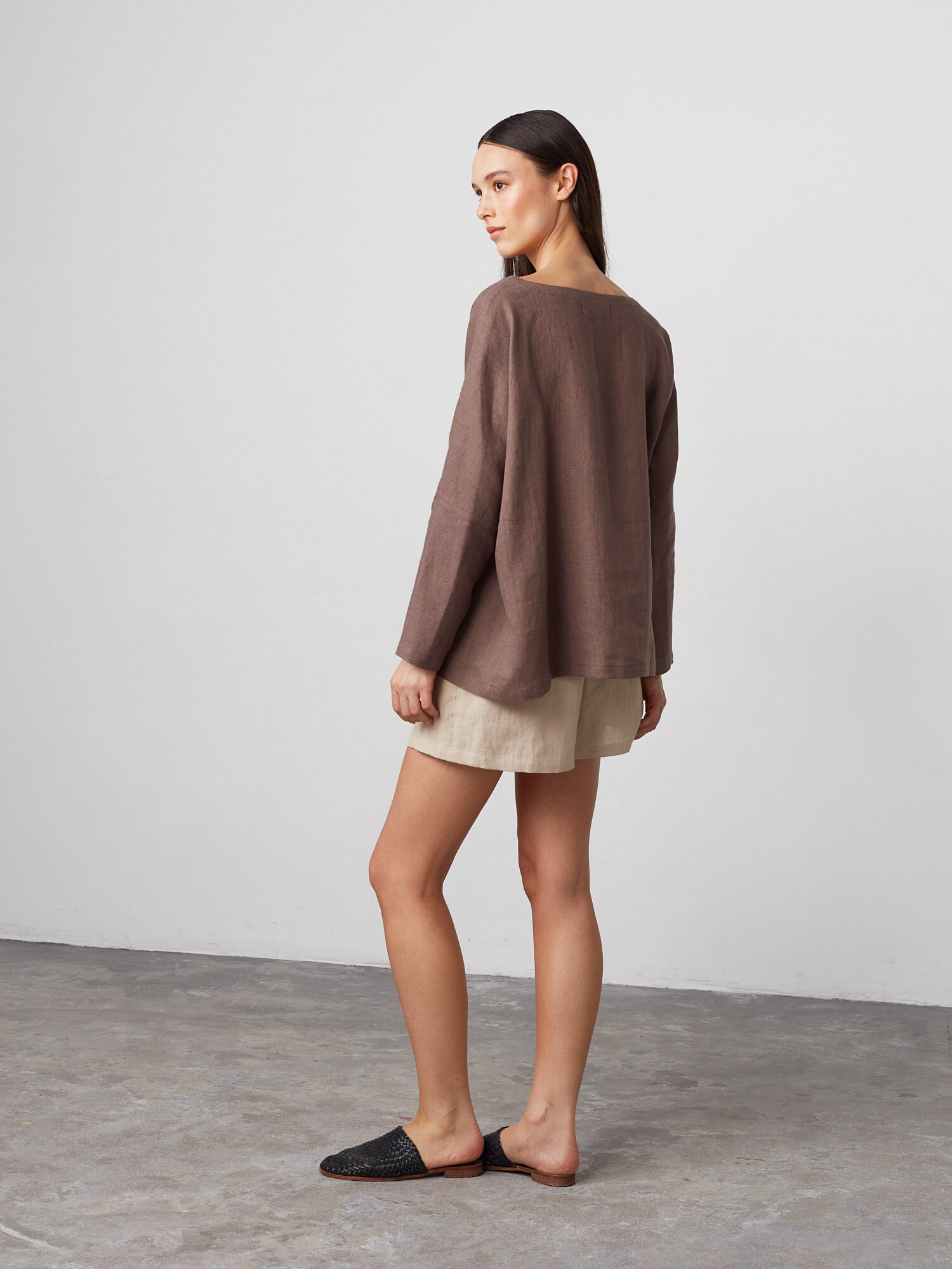 RUMI Long Sleeve Linen Top - Image 5
