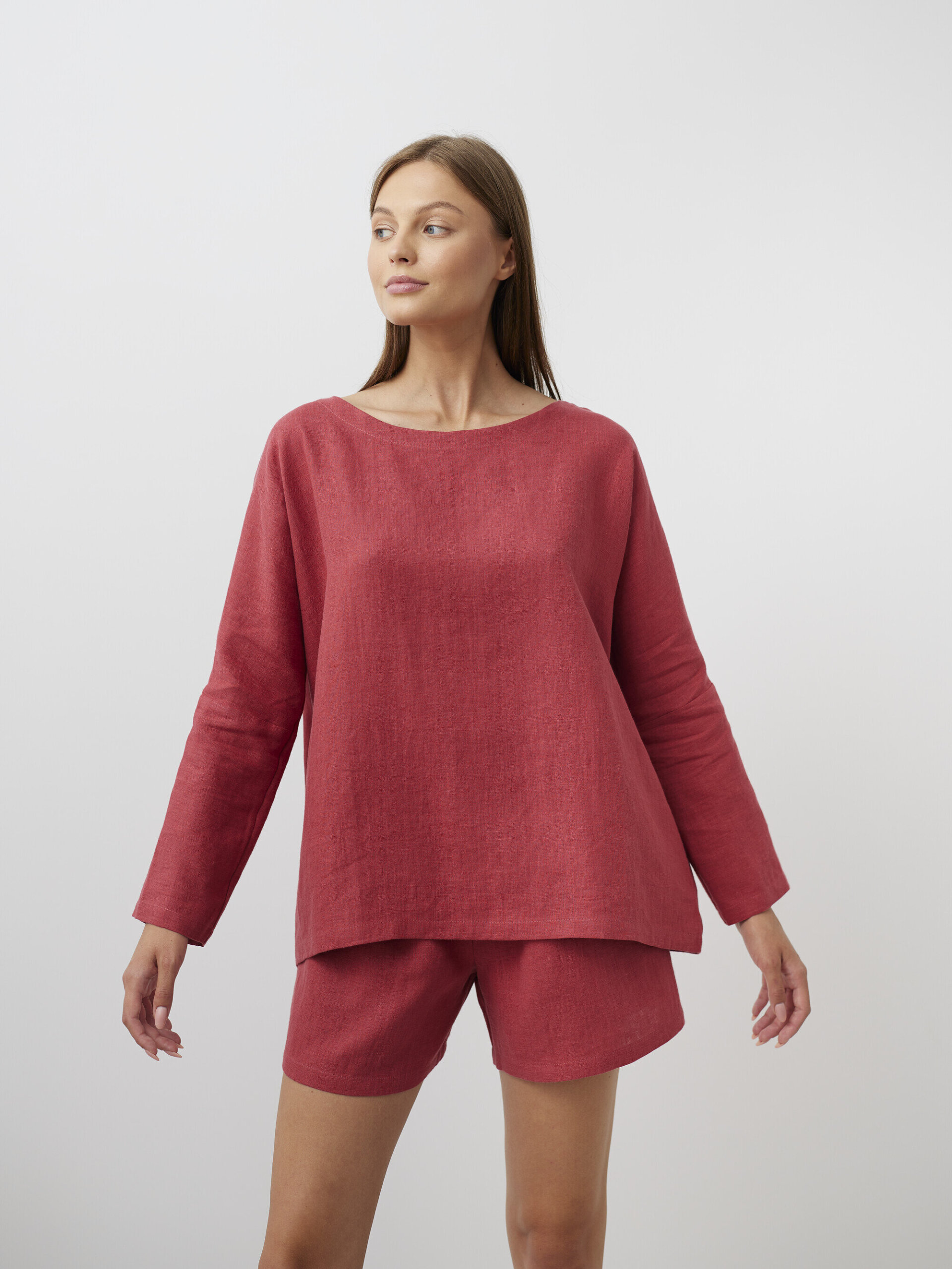 RUMI Long Sleeve Linen Top - Image 4
