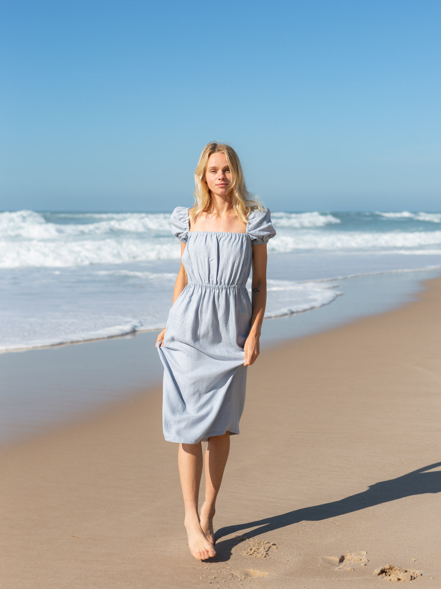 RUTH Linen Midi Dress - Image 3