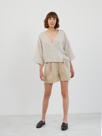 Tailored Linen Shorts SAIGE