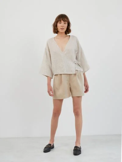 Tailored Linen Shorts SAIGE
