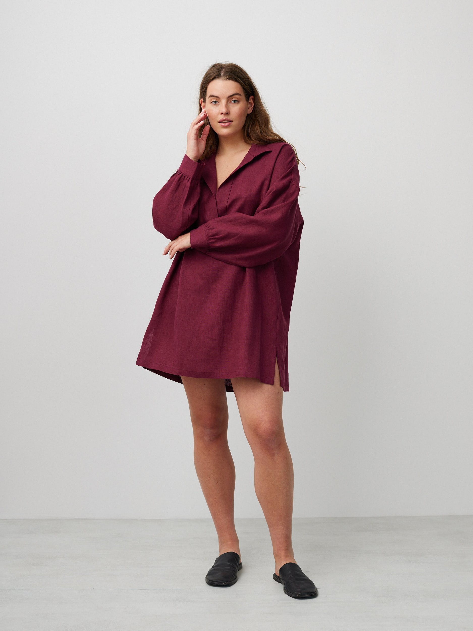 SKY Linen Beach Dress - Image 4