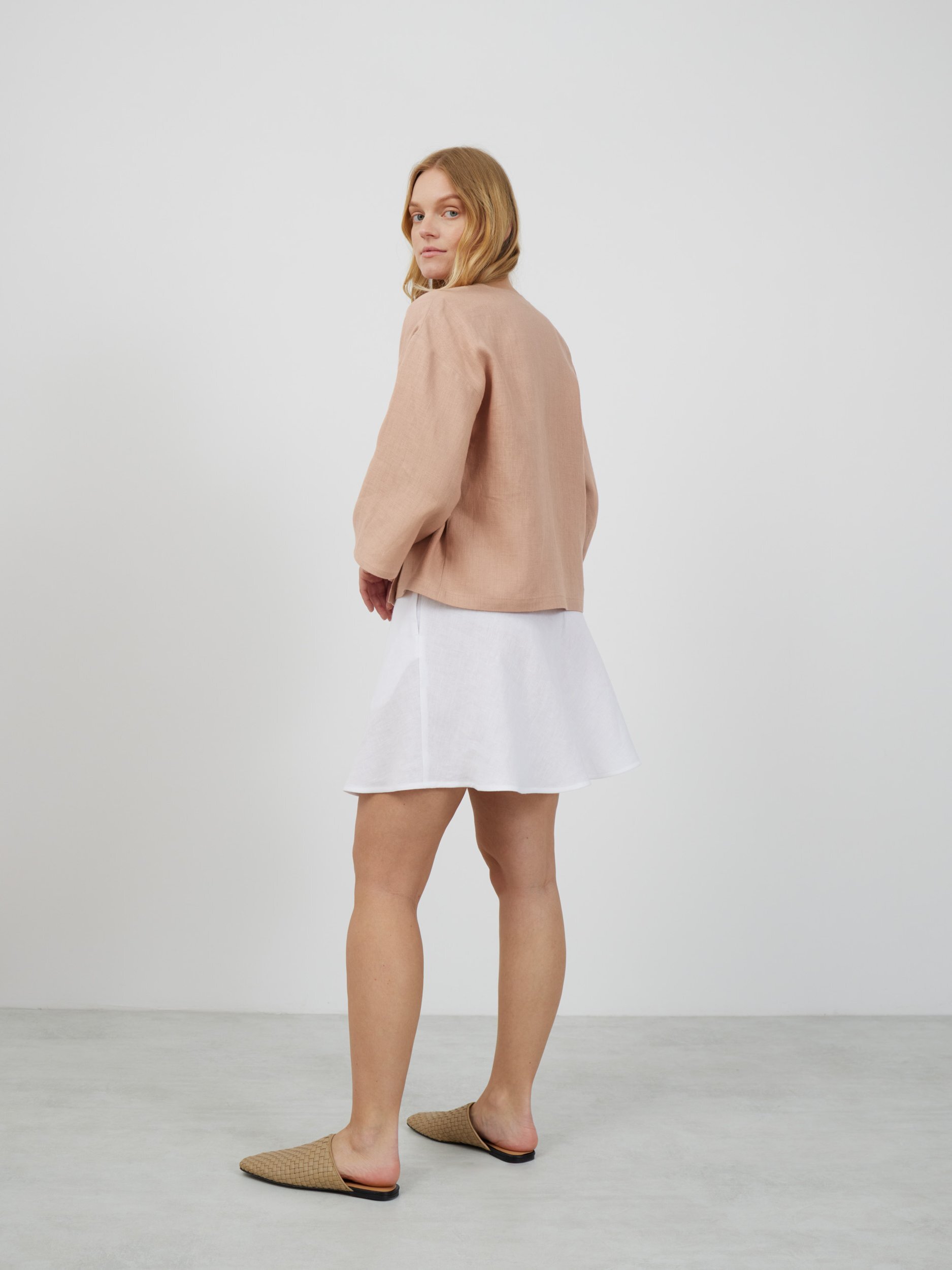 SOFIA Leinen Kimono Wickeltop - Image 4