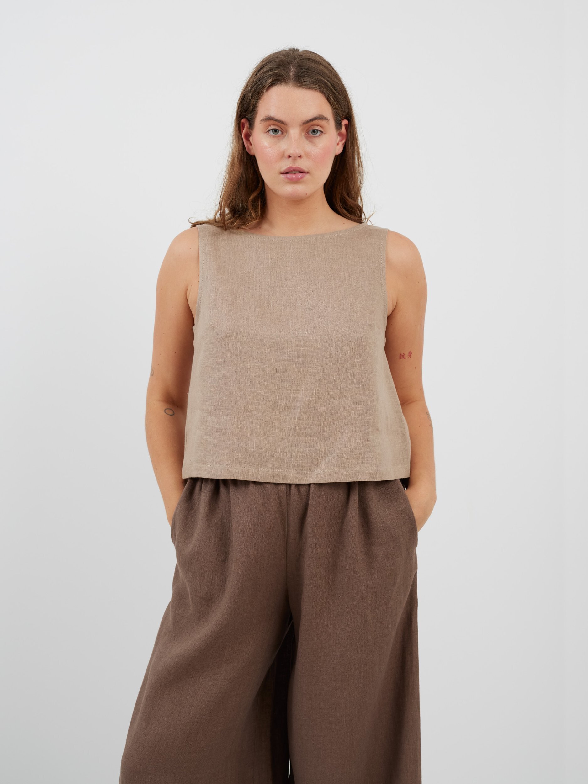 SONATE Linen Tank Top - Image 1