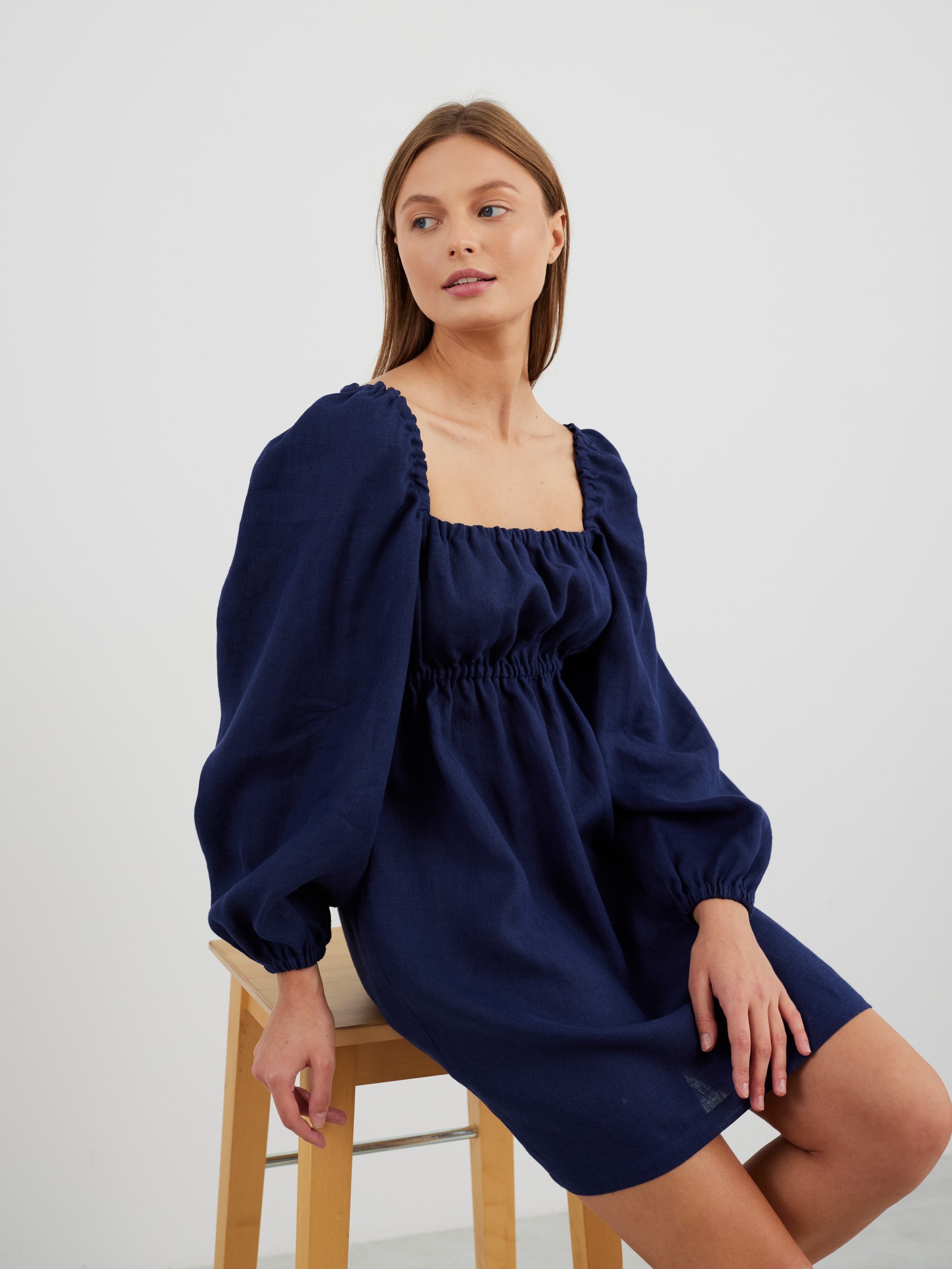 TALULLA Linen Mini Dress - Image 6